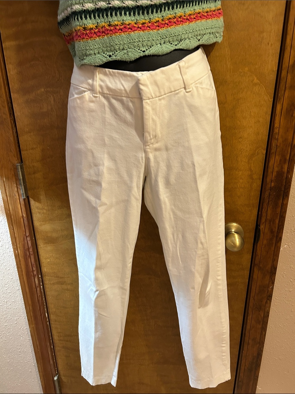Old Navy Cream Straight-Leg Women's Pants